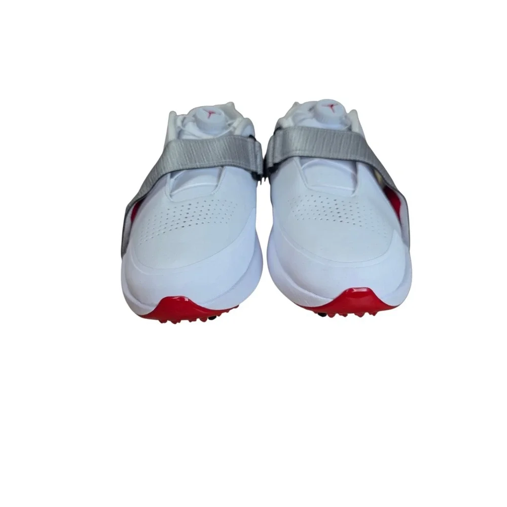 Jordan Air Rev Golf Shoes White Metallic Silver Men's 10 FV6338-100